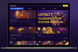 SpinBet promotions overview showing Welcome Package, Weekly Free Spins, Black Diamond Club access, and The Vault offer